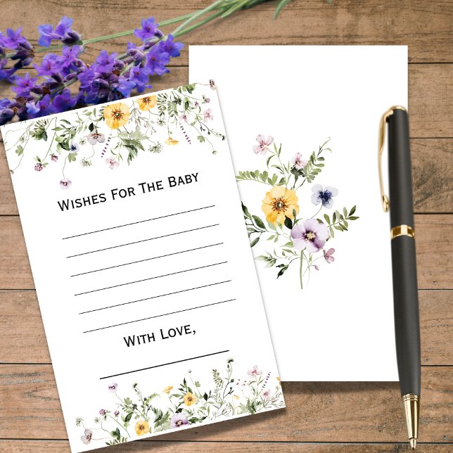 Fleurs de jardins sauvages Voeux pour le Baby show (Créateur téléchargé)