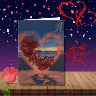 Fleurs de la carte cardiaque