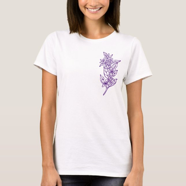 Fleurs de la couleur de votre choix - T-shirt pour (Devant)