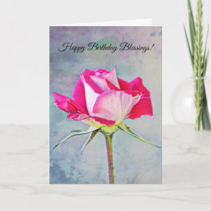 Fleurs de la Foi Blessures d'anniversaire Carte Ro