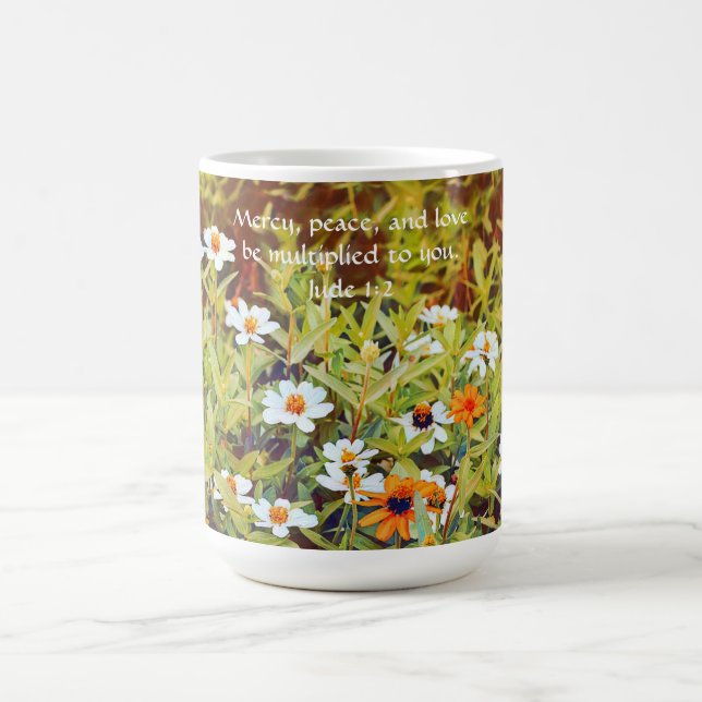 Fleurs de la foi Zinnia Garden Mug Cup (Centre)