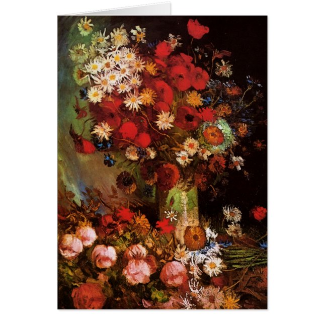 Fleurs de la vie morte dans un vase par Vincent va (Devant)