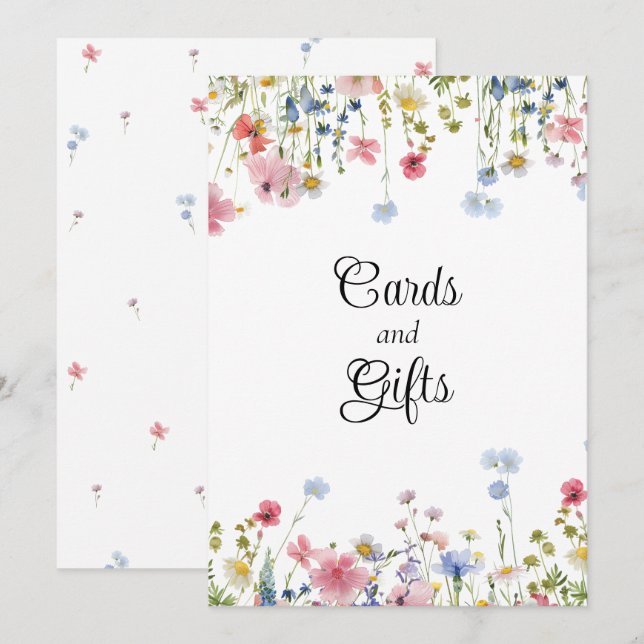 Fleurs de l'amour Panneau de cadeaux de fleurs sau (Devant / Derrière)