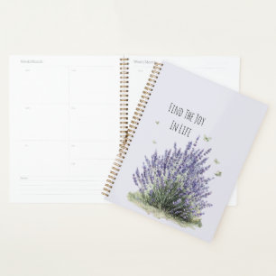 Fleurs de Lavande Violette Papillons de Menthe Joi