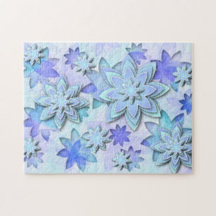 Fleurs de lotus d'abrégé sur mandala de puzzle