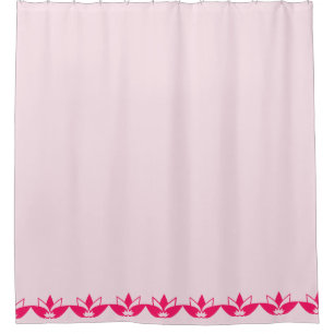 Fleurs de Lotus rose pâle Rideau de douche