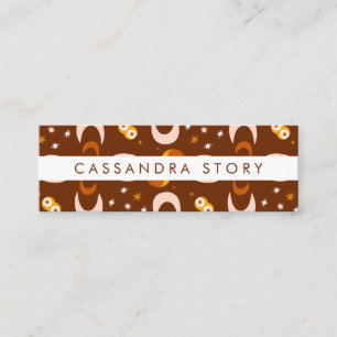 Fleurs de lune Carte de visite Motif moderne