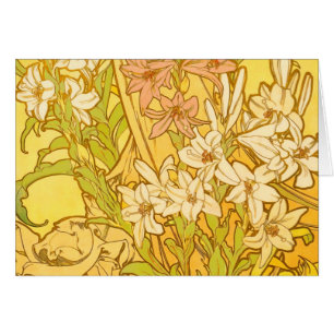fleurs de lys Art nouveau d'Alphonse Mucha