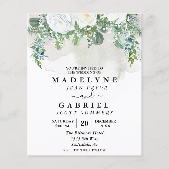 Fleurs de mariage budget Fleur blanche d'Eucalyptu (Devant)