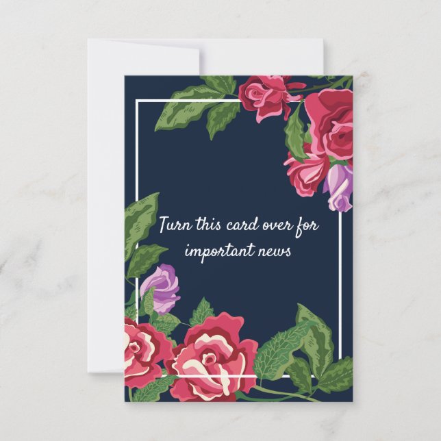 Fleurs de mariage Enregistrez la date (Devant)