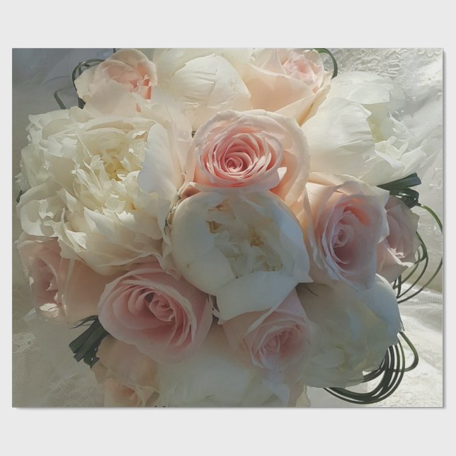 Fleurs de mariage Papier à enveloppement cadeau (Plat)