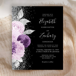 Fleurs de mariage pas chères Violet Pailleté Argen