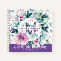 Fleurs de Menthe Violette Journal de Gratitude et