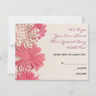 Fleurs de papier Bat mitzvah rose Réponse