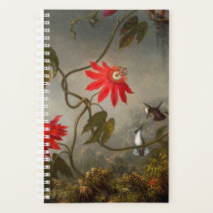 Fleurs de passion avec tête de colibris