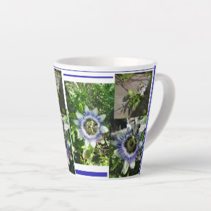 Fleurs de passion Collage Latte Mug