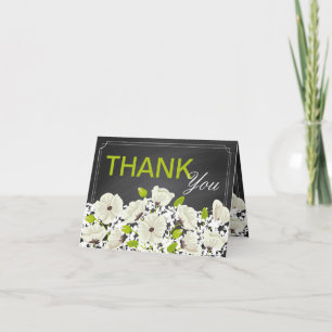 Fleurs de pavot blanc moderne Merci de tableau de