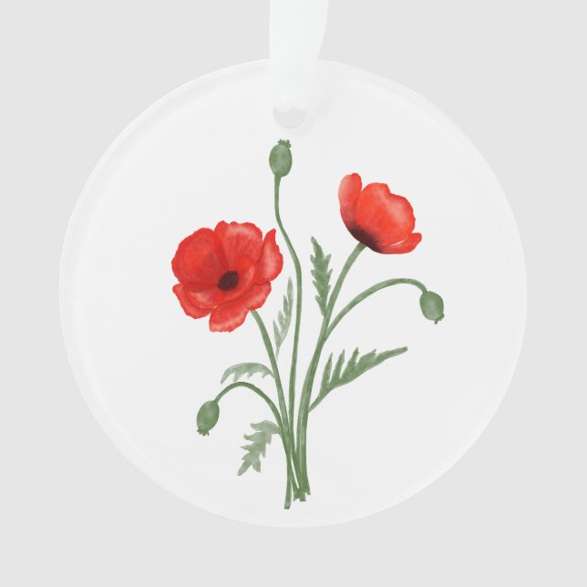 Fleurs de pavot rouges (devant)