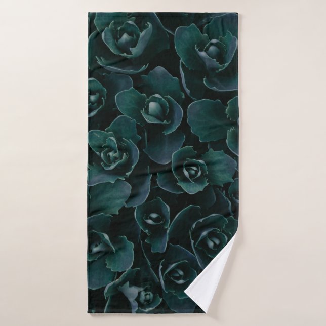 FLEURS DE PÉTAL GRIS EN BLOOM (Serviette de bain)