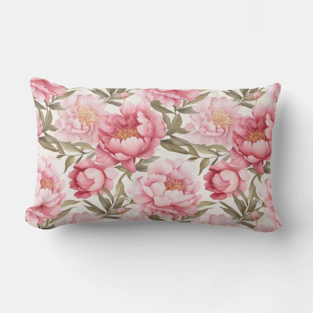 Fleurs de pivoines Coussin extérieur (Recto)