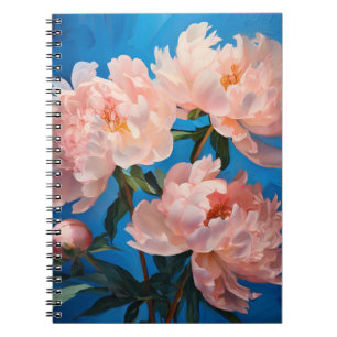 Fleurs de pivoines roses Carnet