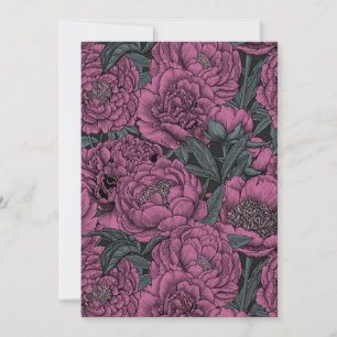 Fleurs de pivoines violettes