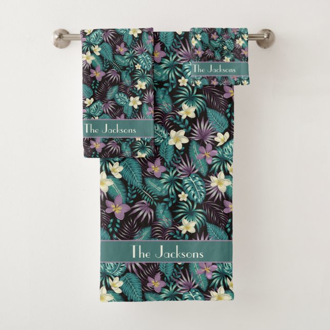 Fleurs de Plumeria Emerald Green Feuilles tropicau (En situation)