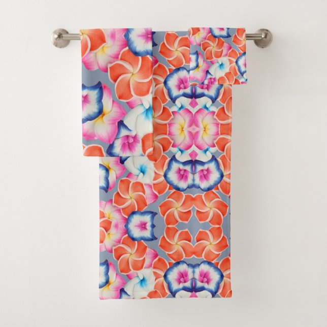 Fleurs de Plumeria Tropicales Motif X  (En situation)