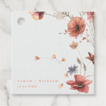 Fleurs de prairie d'été Favoriser les étiquettes