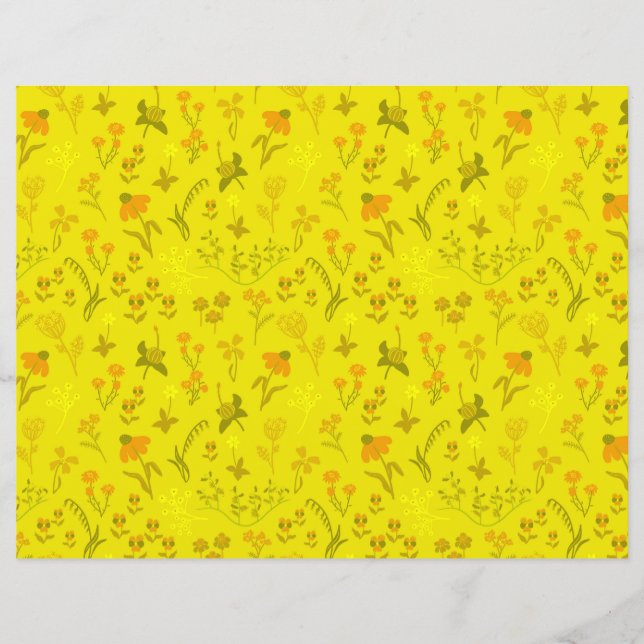 Fleurs de prairie ensoleillées (Devant)