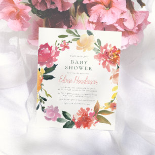 Fleurs de printemps   Budget simple Baby shower fi