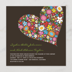 Fleurs de printemps Invitation à un mariage fantas