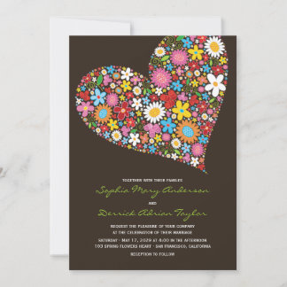 Fleurs de printemps Invitation à un mariage fantas