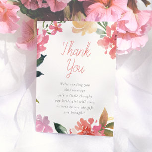 Fleurs de printemps Merci baby shower