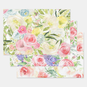 Fleurs de printemps Papier à envelopper
