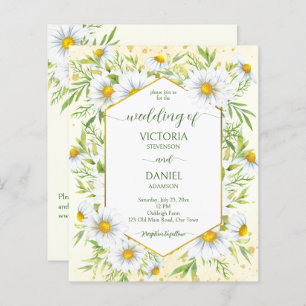 Fleurs de printemps Wild daisy budget mariage