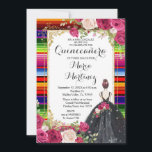 Fleurs de Roses Rouges Quinceañera Invitation Anni<br><div class="desc">Fleurs de Roses Rouges Quinceañera Invitation AnniversaireMis Quince Anos,  15e Anniversaire, </div>