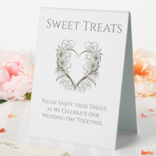 Fleurs de signes mariages de friandises avec un co