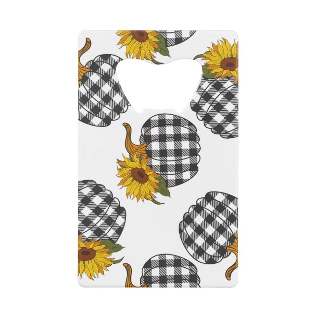 Fleurs de soleil, citrouille plaid, décoration de  (Devant)