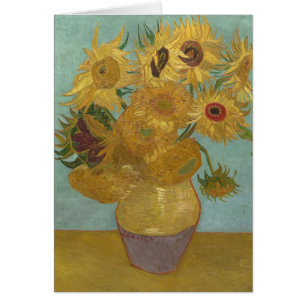 Fleurs de soleil dans un vase (F455) Van Gogh Art