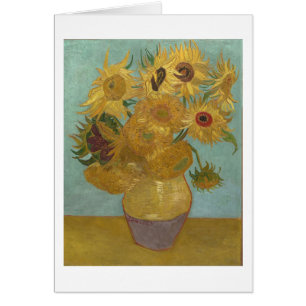 Fleurs de soleil dans un vase (F455) Van Gogh Art