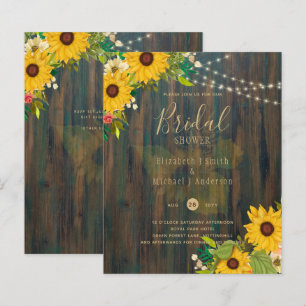 Fleurs de soleil d'été FÊTE DES MARIÉES en bois ru