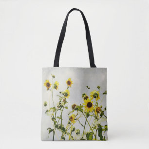 Fleurs de soleil Fleurs jaunes Sac fourre-tout d'a