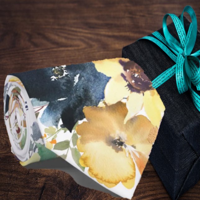 Fleurs de soleil Jaune Marine bleu Fleur Cravate f (Créateur téléchargé)