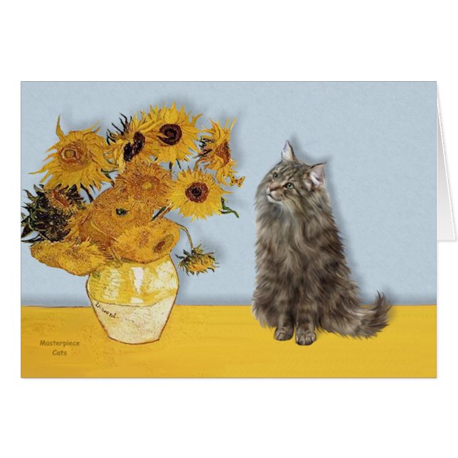 Fleurs de soleil - Norwegian Forest cat (Devant horizontal)