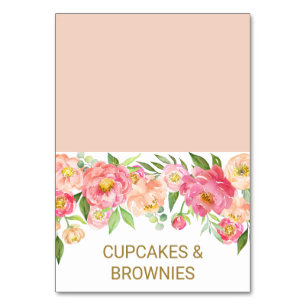 Fleurs de tourbe rose et de pois rose Cartes de te
