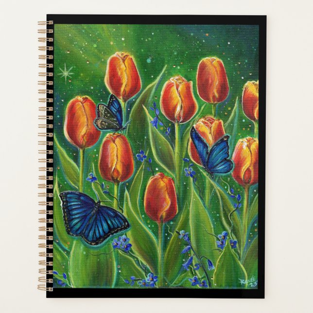Fleurs de tulipe aux papillons de Renée Lavoie (Devant)