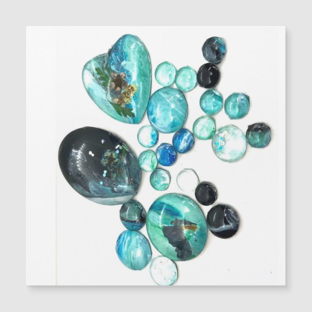 Fleurs de verre de mer et bling (Devant)