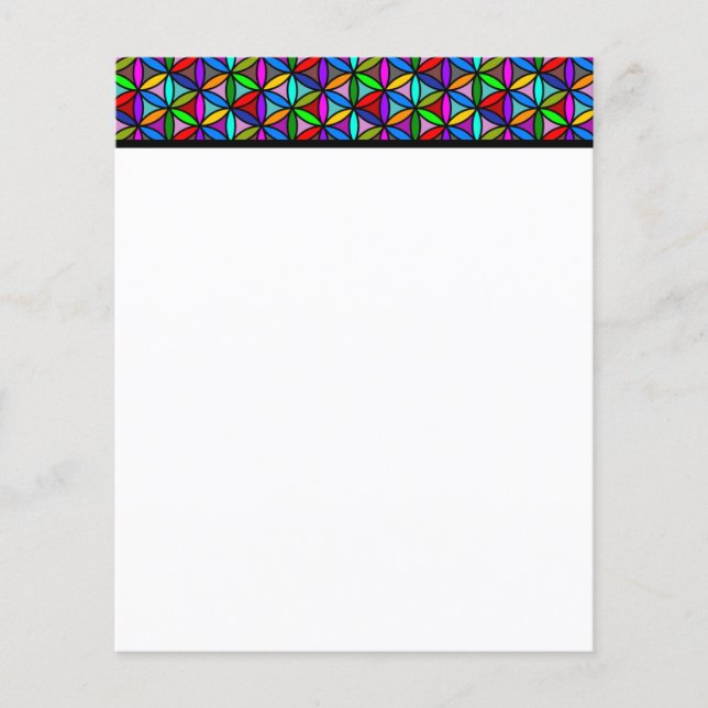 FLEURS DE VIE - gradients multicolores motif 2 (Devant)
