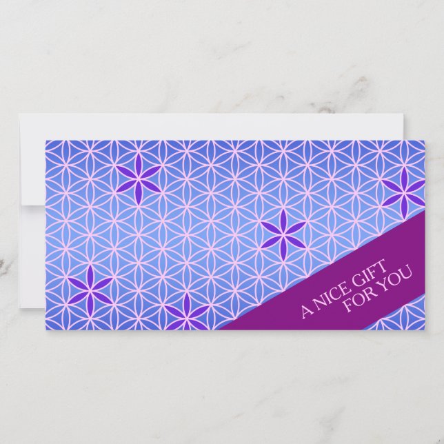 FLEURS DE VIE - motif rose violet (Devant)